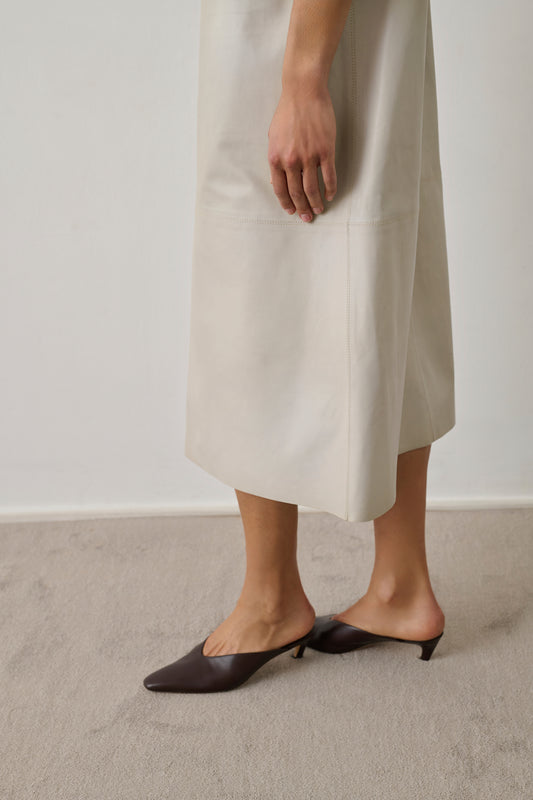 Mules Amalie - Marron - Cuir - Femme