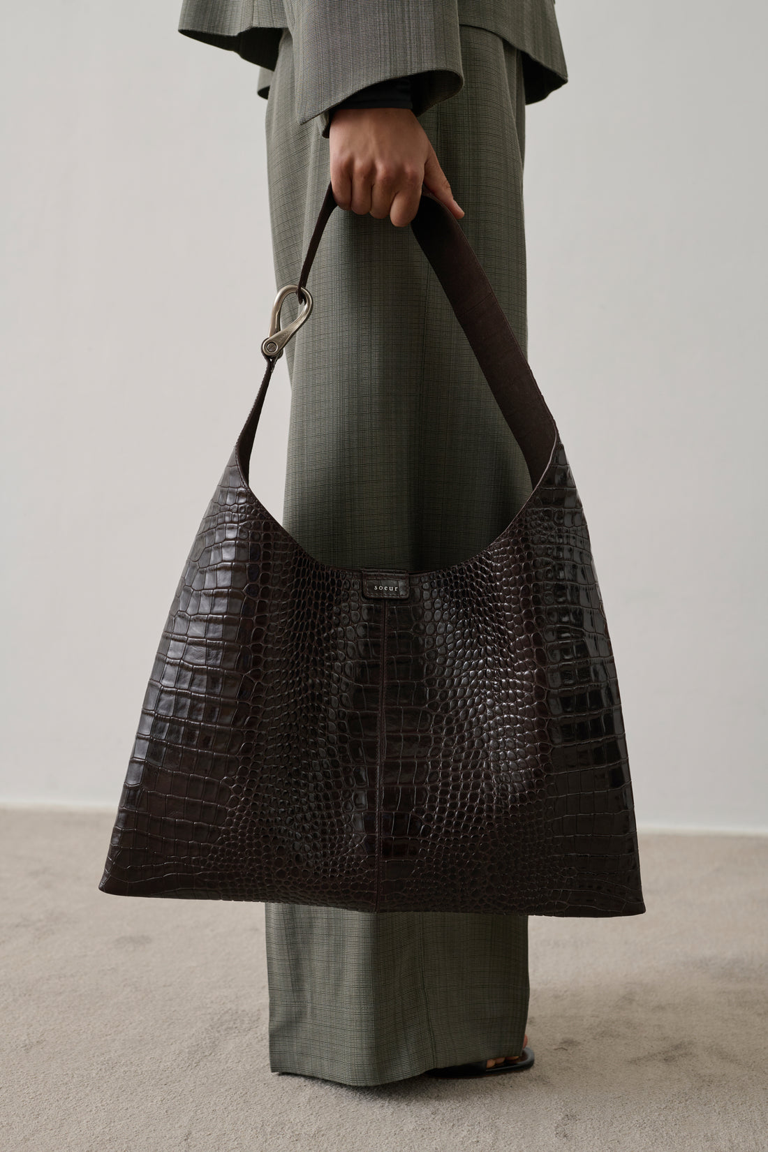 Sac Cosima - Marron Foncé - Cuir - Femme