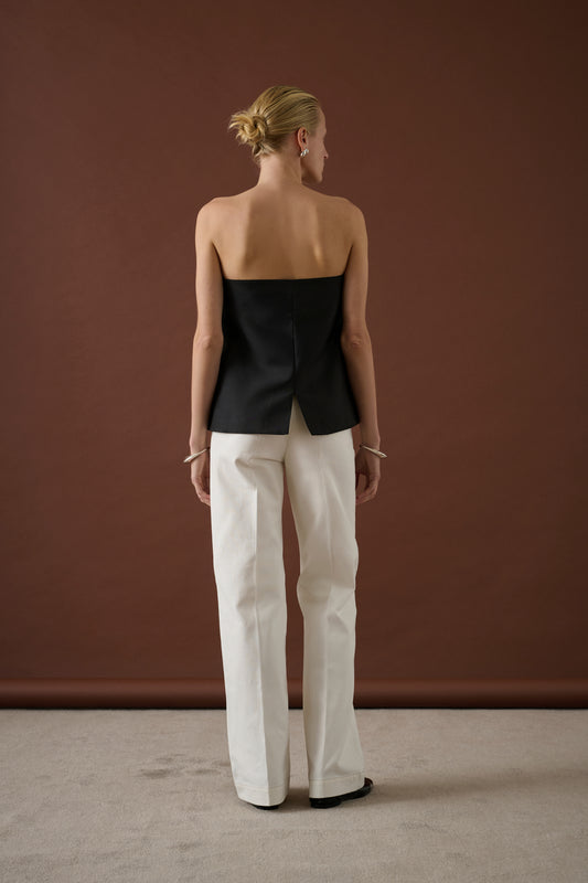 Top Ida - Noir - Laine - Femme