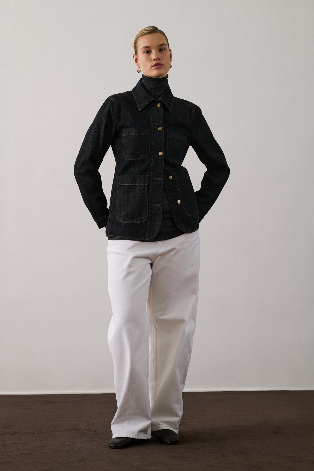 Veste Garry - Denim Brut Noir - Coton - Femme vue 6